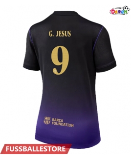 Günstige Barcelona Gabriel Jesus #9 Auswärtstrikot Damen 2026-27 Kurzarm